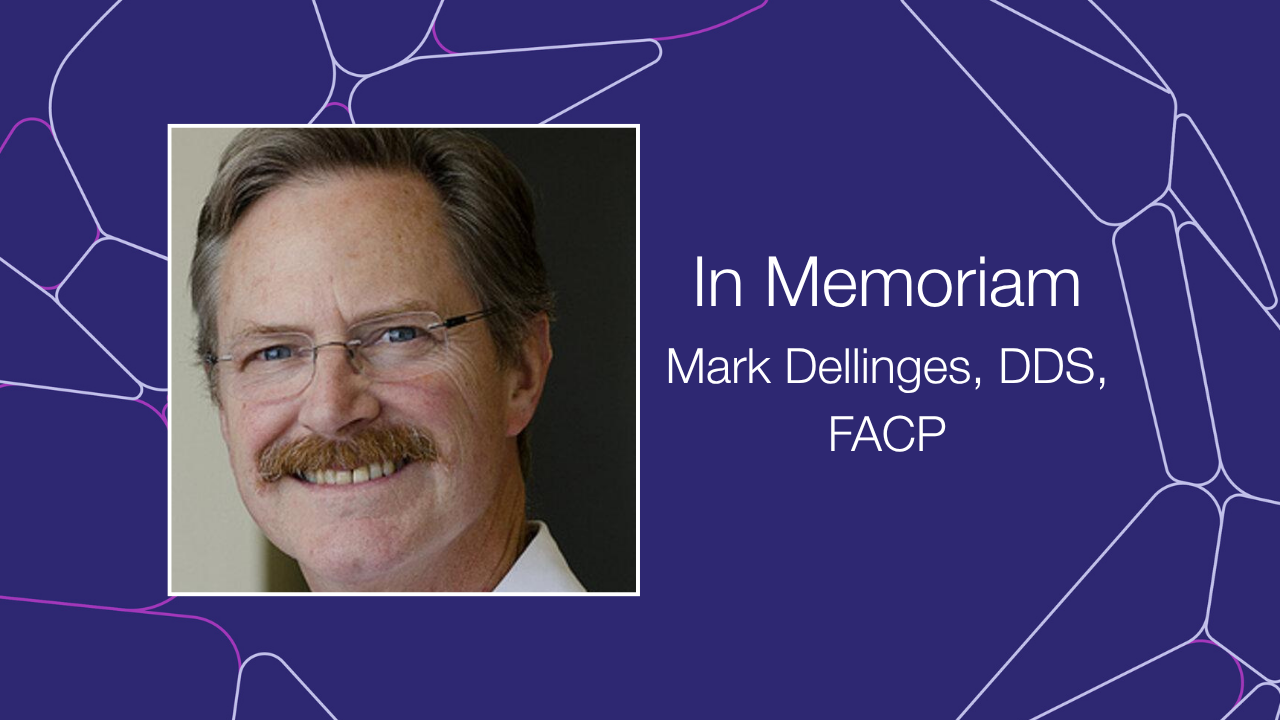 Photo of Mark Dellinges with the words In Memoriam