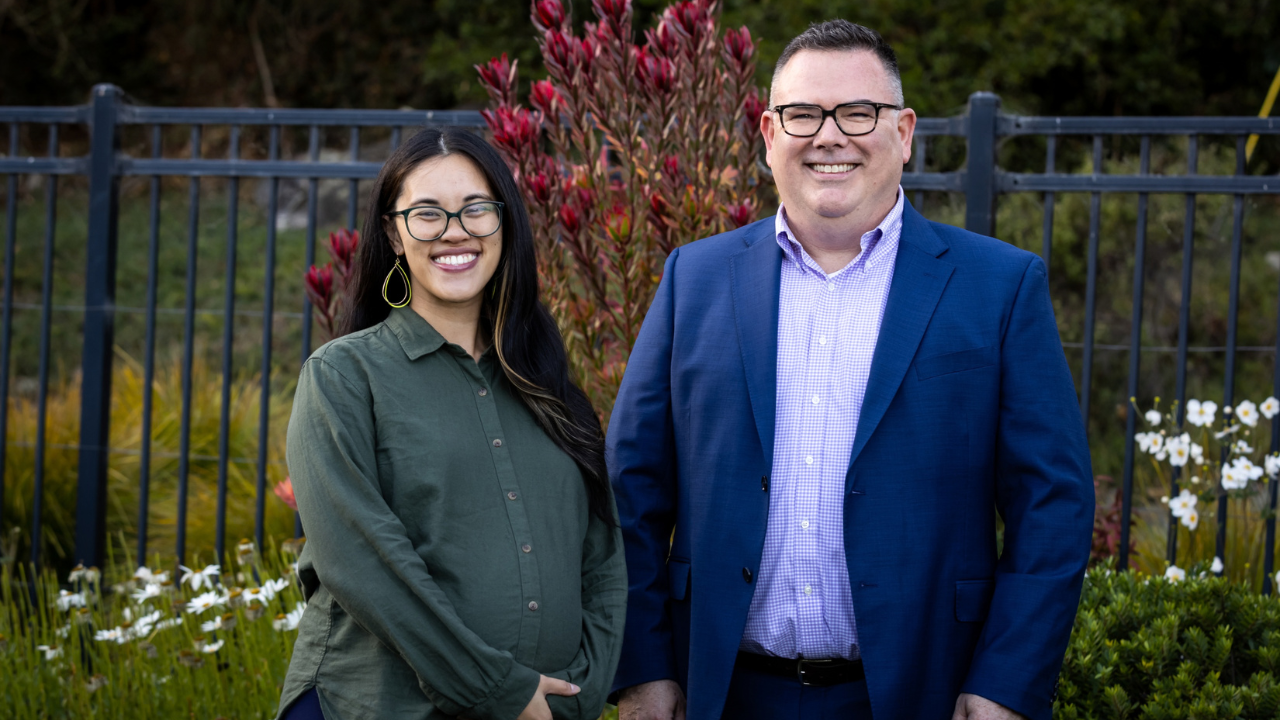 Danielle Tiopo, Coordinator of Outreach and Jack Gormley, EdD, Assistant Dean for Learner Success