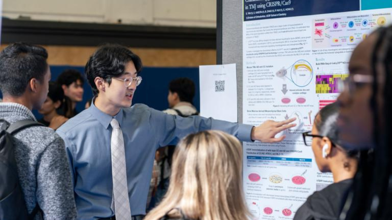 Student presents research at the UCSF School of Dentistry RCED 2023