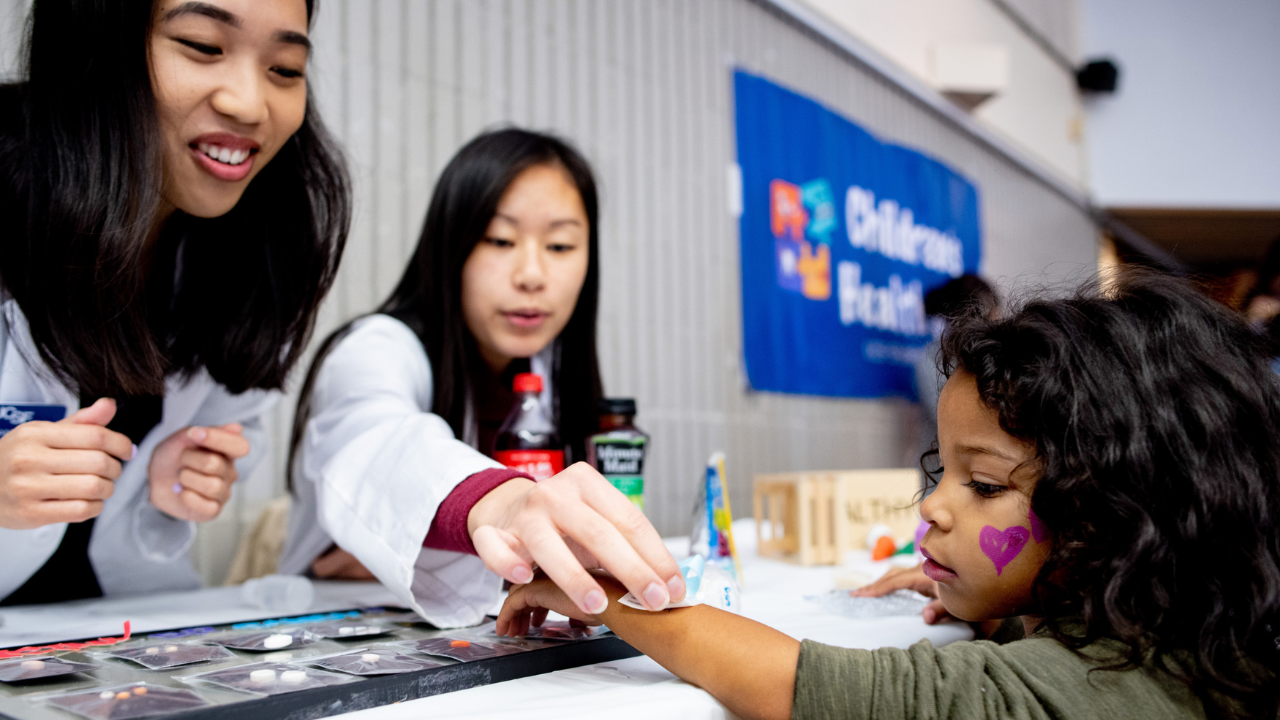 UCSF students at a community event