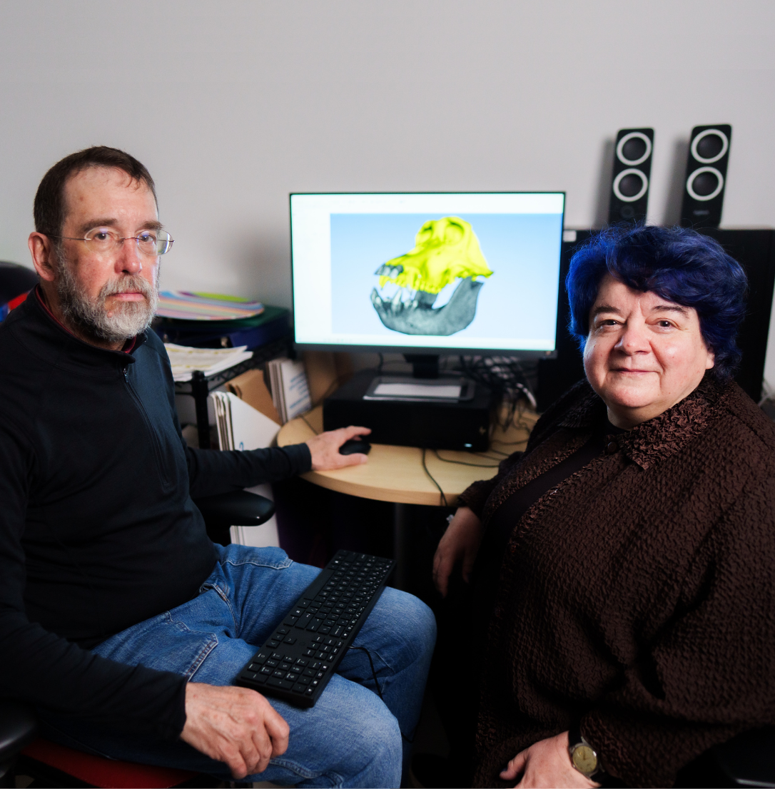 Licia Selleri, PhD, MD, director of the Program in Craniofacial Biology and Robert Aho, lab manager 