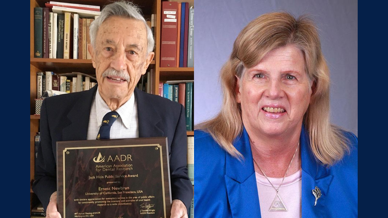 Ernest Newbrun, PhD, DMD and Sally Marshall, PhD