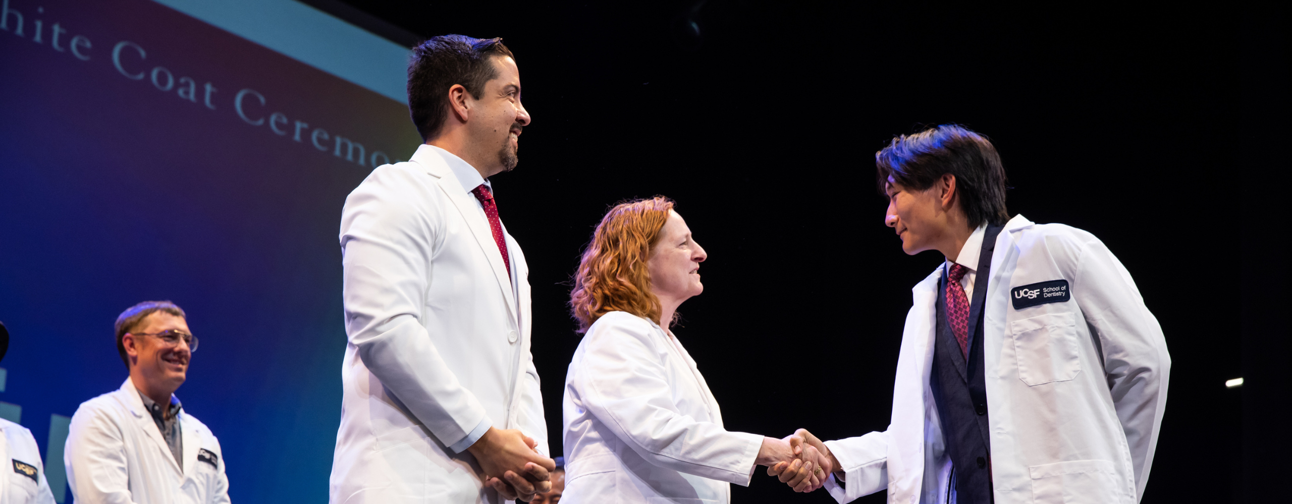 UCSF dental student receives white coat at the 2025 White Coat Ceremony
