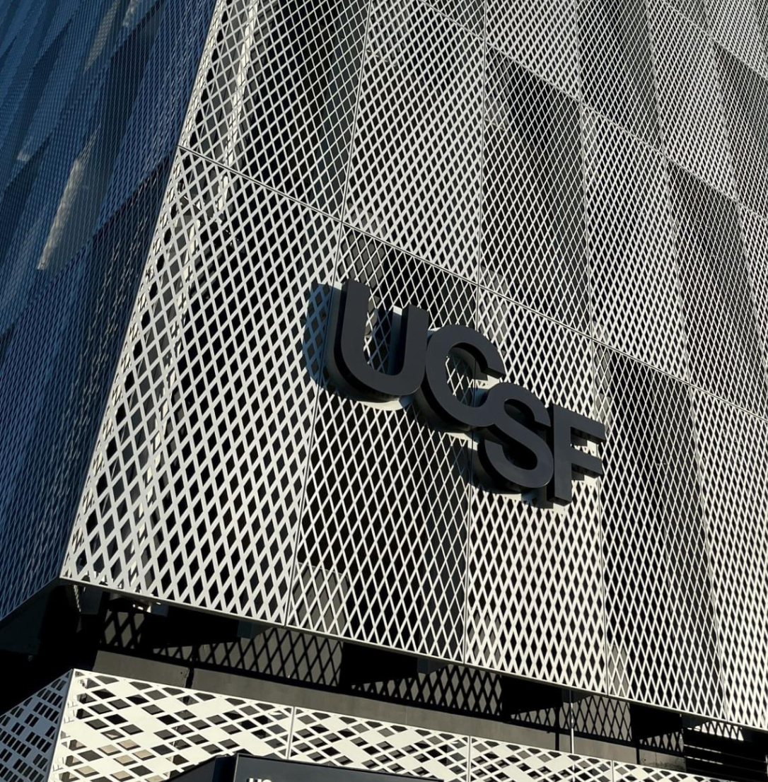 UCSF brand logo on building