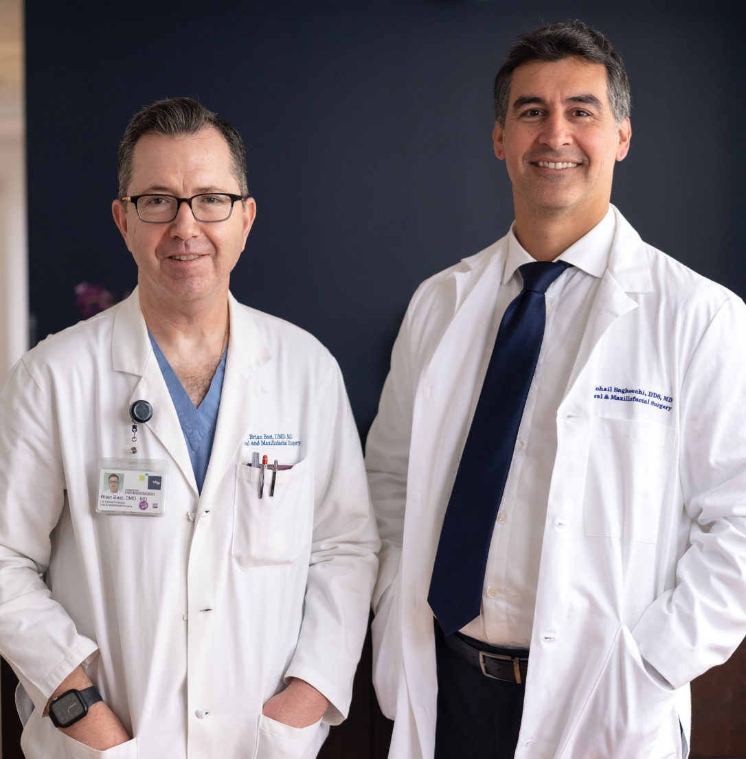 UCSF OMFS Chair Brian Bast, DMD, MD, and Residency Program Director Sohail Saghezchi, DDS, MD