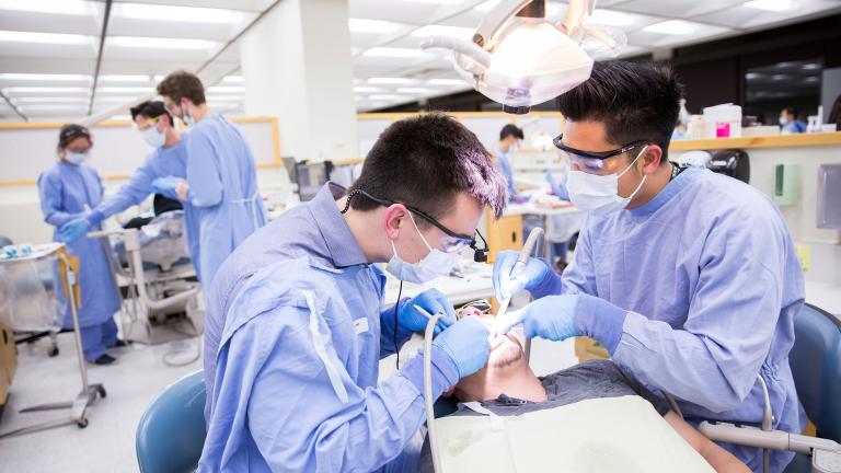 UCSF's student-run Community Dental Clinic has treated patients for 25 years. Photo by Susan Merrell