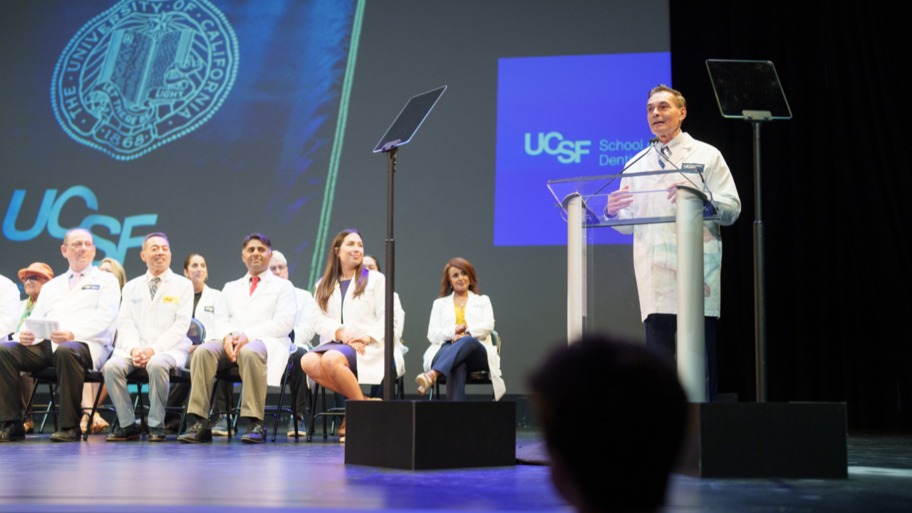 Dean Michael Reddy, DMD, DMSc, opens the 2026 White Coat Ceremony
