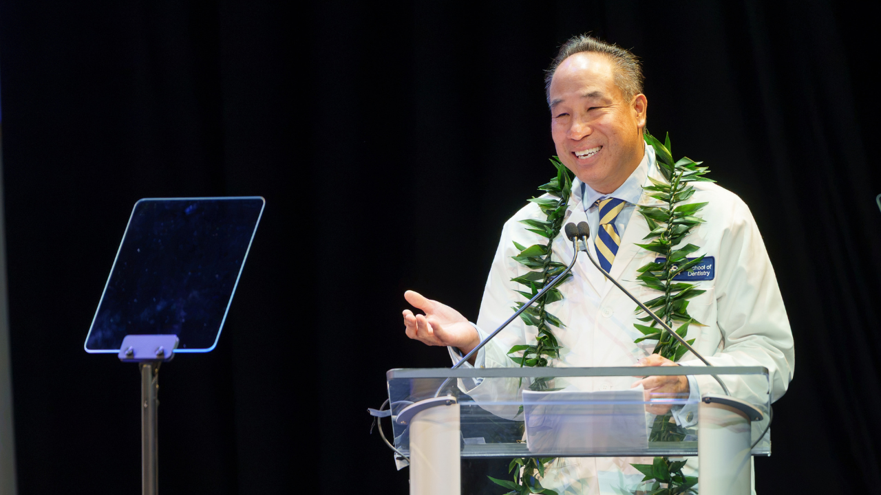 Darrell Chun, DDS, delivers the keynote