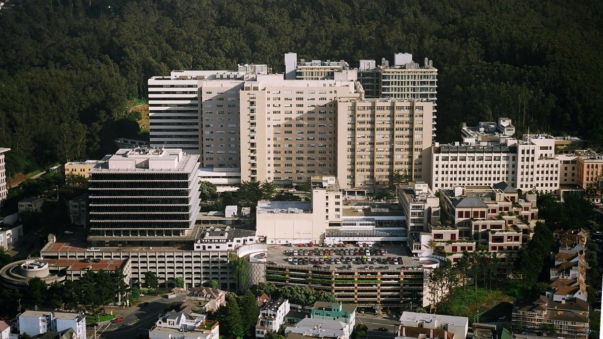 Parnassus campus aerial view