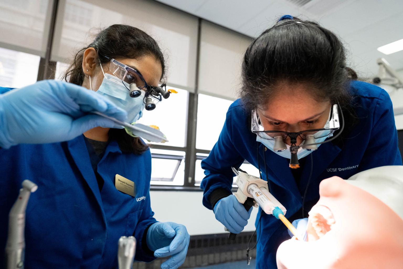 Students learning at UCSF School of Dentistry 