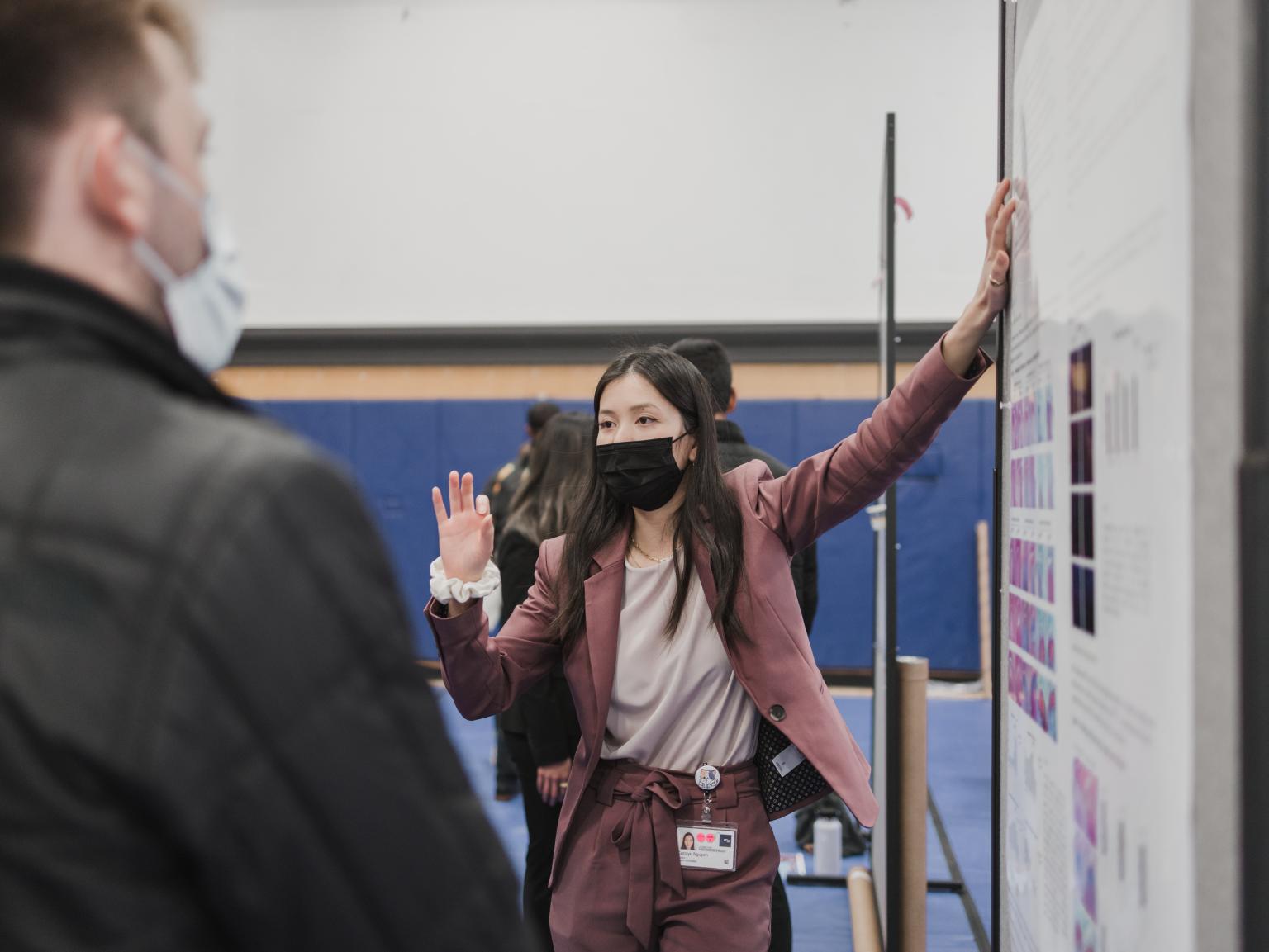 Donna Nguyen, DDS student, tied for second place at RCED in March 2022.