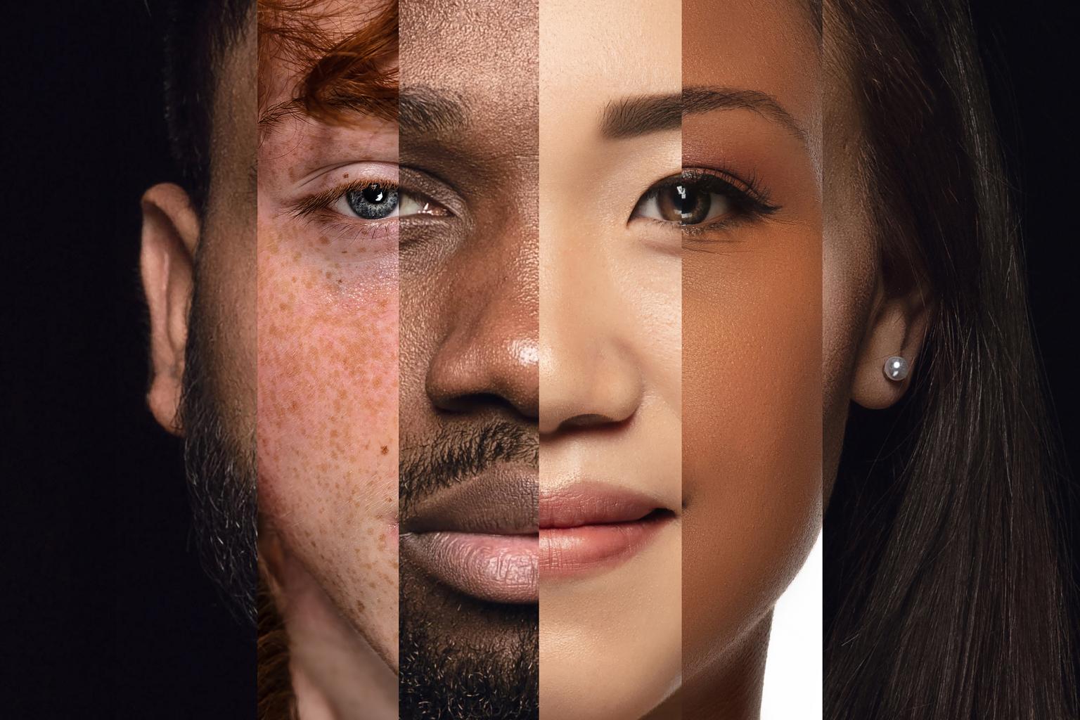 Image of faces of different races