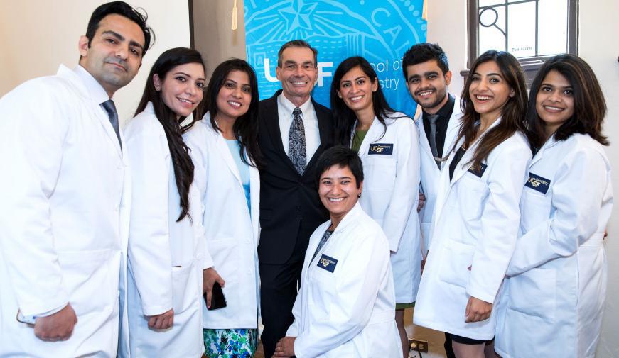 Dean Reddy with IDP students